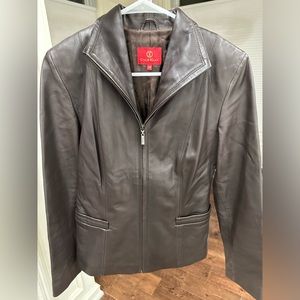 Women’s Cole Haan Leather Jacket XS